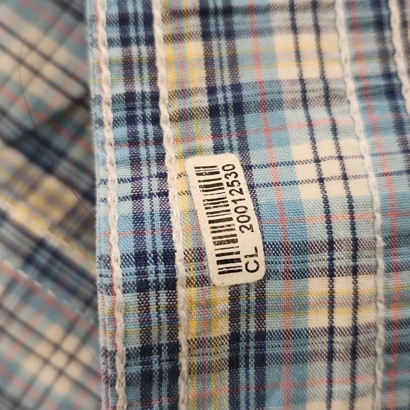 Twenty X by Wrangler Blue & White Plaid Button-Up Shirt - Picture 8 of 10